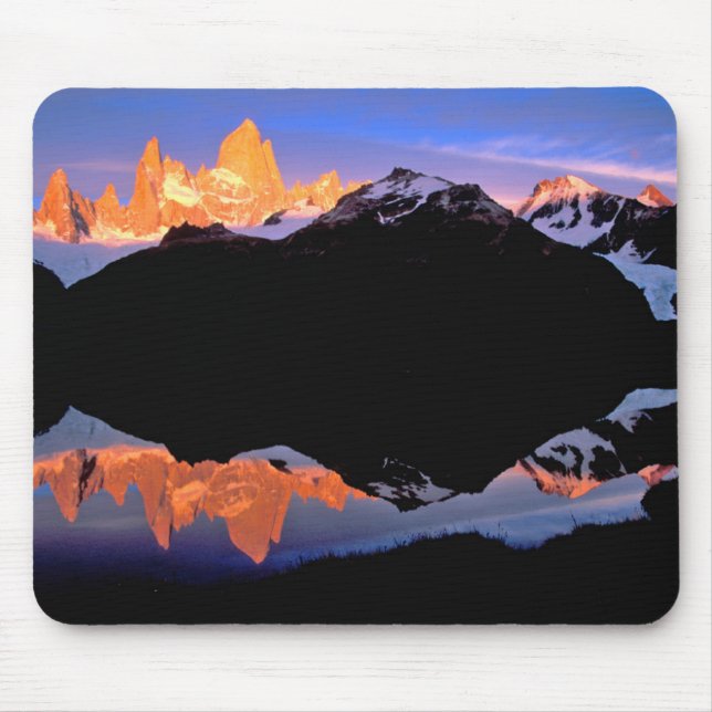 Mousepad Grupo Fitz Roy Refletido em Lagos Glaciais (Frente)