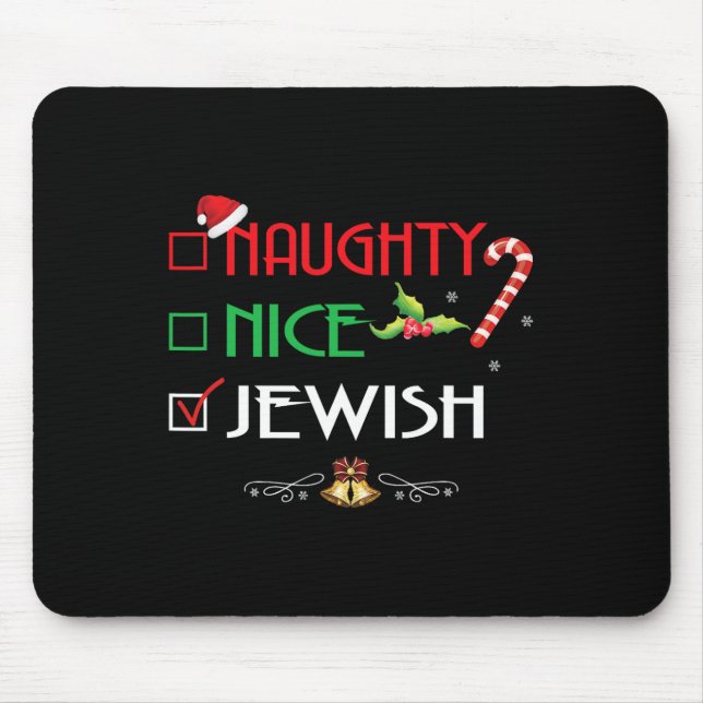 Mousepad Grupo judeu malvado que bate presentes de Natal (Frente)