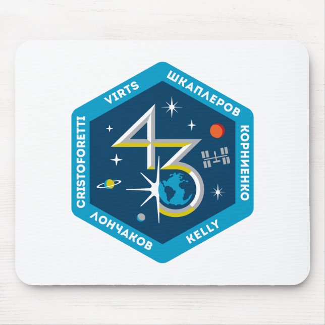 Mousepad Grupos do ISS:  Expedição 43 (Frente)