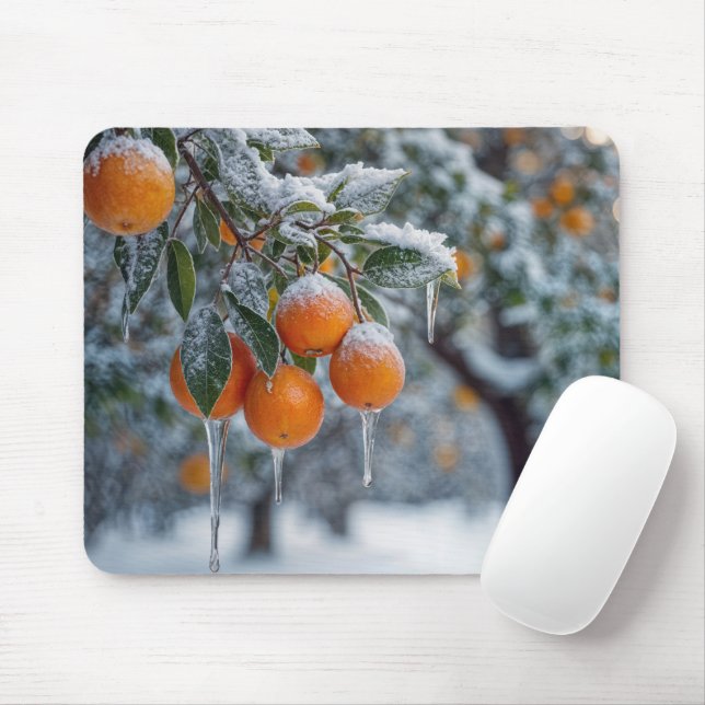 Mousepad Gruta de Laranja Congelada (Com mouse)
