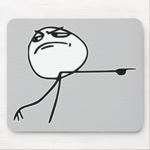 Mousepad GTFO saem da cara Meme cómico da raiva da cara