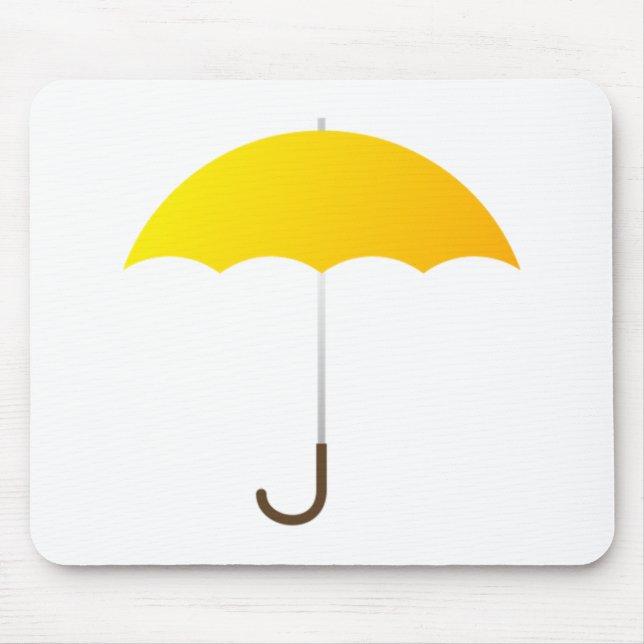 Mousepad Guarda-chuva amarelo (Frente)