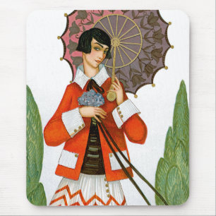 Mousepad Guarda-chuva rosado