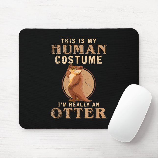 Mousepad Guarda do Zoológico com Fantasia Divertida de Anim (Com mouse)