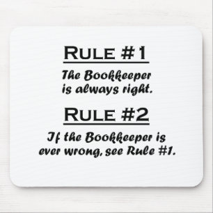 Mousepad Guarda-livros da regra