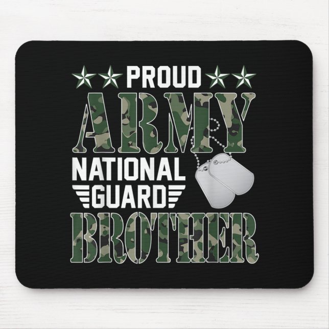 Mousepad Guarda Nacional Irmão do Exército Orgulhoso Famíli (Frente)