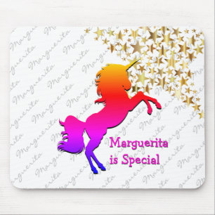 Mousepad Guarda Personalizada da UNICORN Branca