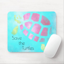 Mousepad Guardar a Aquarela das Tartarugas