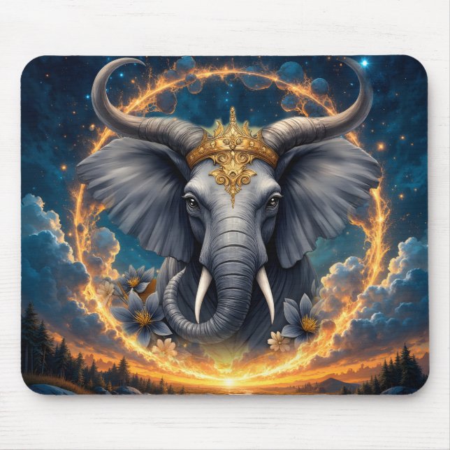 Mousepad Guardião Coroado do Portão Celestial o elefante (Frente)