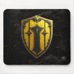 Mousepad Guardião do Sol Dourado Imperial para Jogos