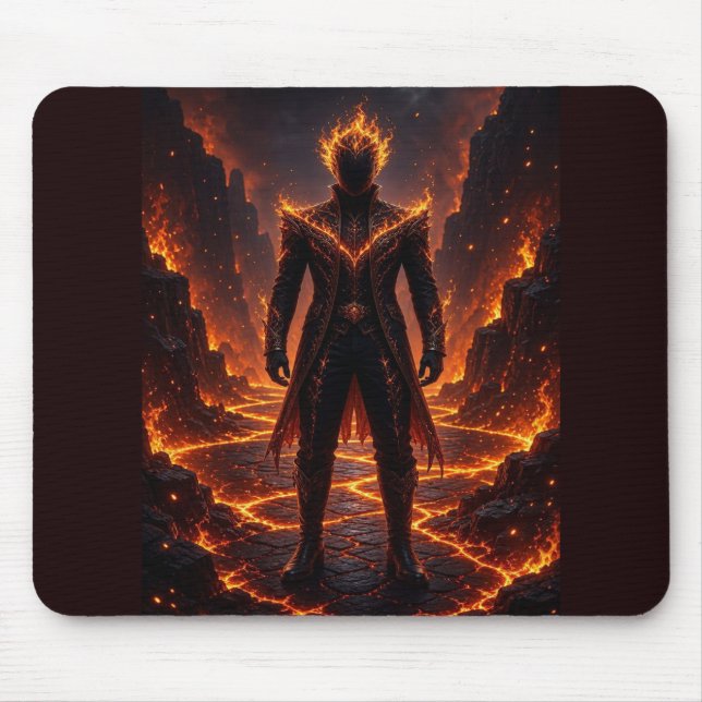 Mousepad Guardião Infernal do Fogo Fantasia (Frente)