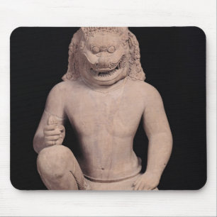 Mousepad guardião Leão-dirigido, estilo de Banteay Srei,
