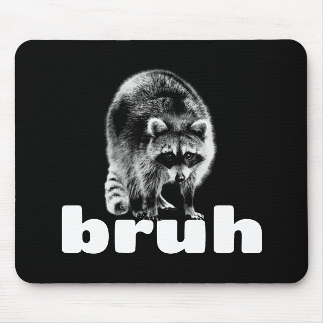 Mousepad Guaxinim Engraçado Cara (Frente)