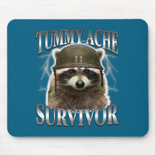 Mousepad Guaxinim Sobrevivente de Dor de Barriga Fofa Dizen