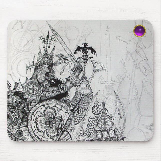 Mousepad GUERRAS GÓTICAS,Cavaleiros Bárbaros,Fantasia (Frente)