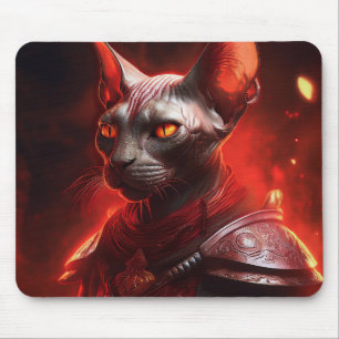 Mousepad Guerreira Gato Esfinge de Outra Galáxia