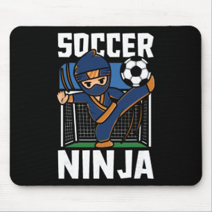 Mousepad Guerreiro Amante de Futebol Ninja de Futebol Engra
