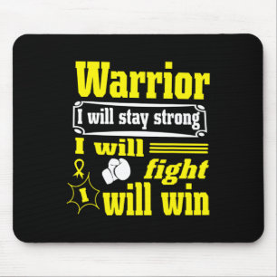 Mousepad Guerreiro Cancer Infantil Eu Vou Ficar Forte