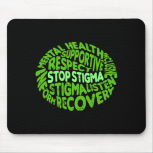 Mousepad Guerreiro da conscientização sobre saúde mental se
