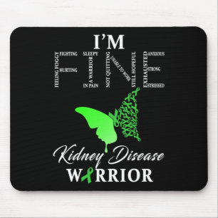 Mousepad Guerreiro da Doença dos Rins Estou bem 1