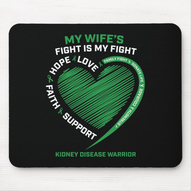Mousepad Guerreiro da Doença Mulher do Marido Mulher Mulher (Frente)