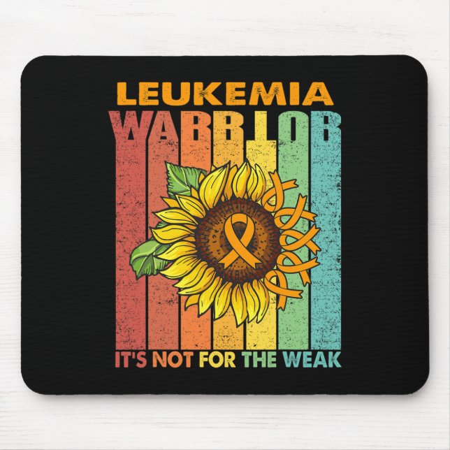 Mousepad Guerreiro da Leucemia Não é para o Fraco (Frente)