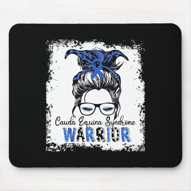 Mousepad Guerreiro da Síndrome da Cauda Equina Fita Azul Co (Frente)