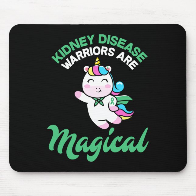 Mousepad Guerreiro de Doenças Consciência Magical do Unicór (Frente)