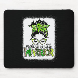 Mousepad Guerreiro de Saúde Mensagem Bun Mental Problemas d