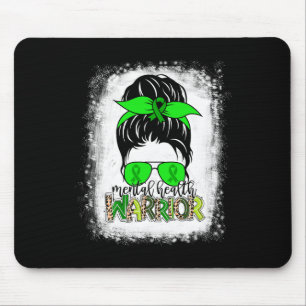 Mousepad Guerreiro de Saúde Mensagem Bun Mental Saúde Consc