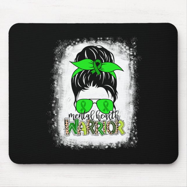Mousepad Guerreiro de Saúde Mensagem Bun Mental Saúde Consc (Frente)