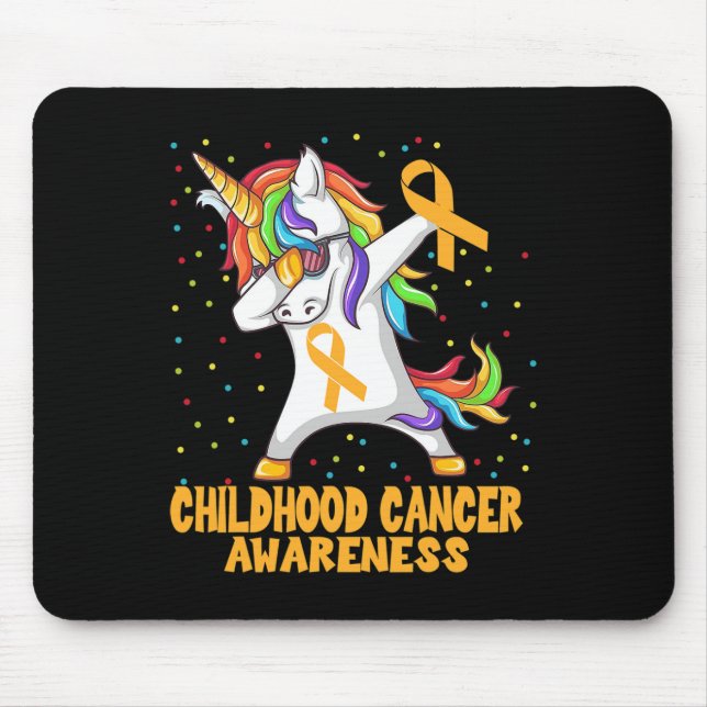 Mousepad Guerreiro de Unicórnio Dançando Conscientização do (Frente)