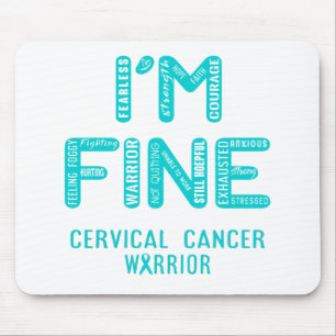Mousepad Guerreiro do Cancer Cervical - ESTOU BEM