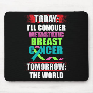 Mousepad Guerreiro do Cancer da Mama Metastático