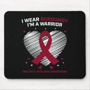 Mousepad Guerreiro do Câncer de Sangue Conscientização do M