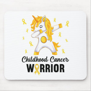 Mousepad Guerreiro do Câncer Infantil Unicórnio Em Setembro