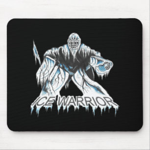 Mousepad Guerreiro do Gelo do Logotipo Gráfico de Hockey Go