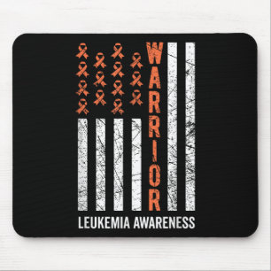 Mousepad Guerreiro Laranja Fita Leucemia Cancer Consciência