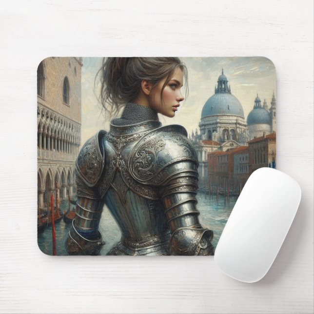 Mousepad guerreiro renascentista (Com mouse)