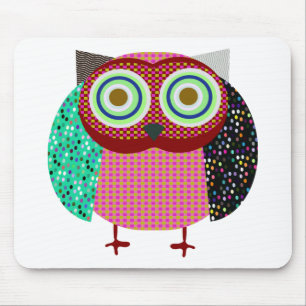 Mousepad gufo do pássaro da coruja