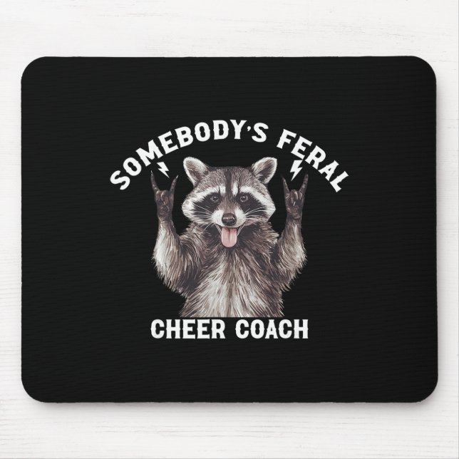 Mousepad Guia de Animação de Guaxinim Feroz de Alguém (Frente)