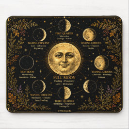 Mousepad Guia de Feitiçaria da Fase Lunar