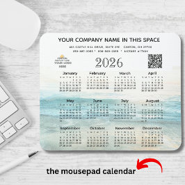 Mousepad Guia do Mouse de Código QR - Nome da Empresa do Ca