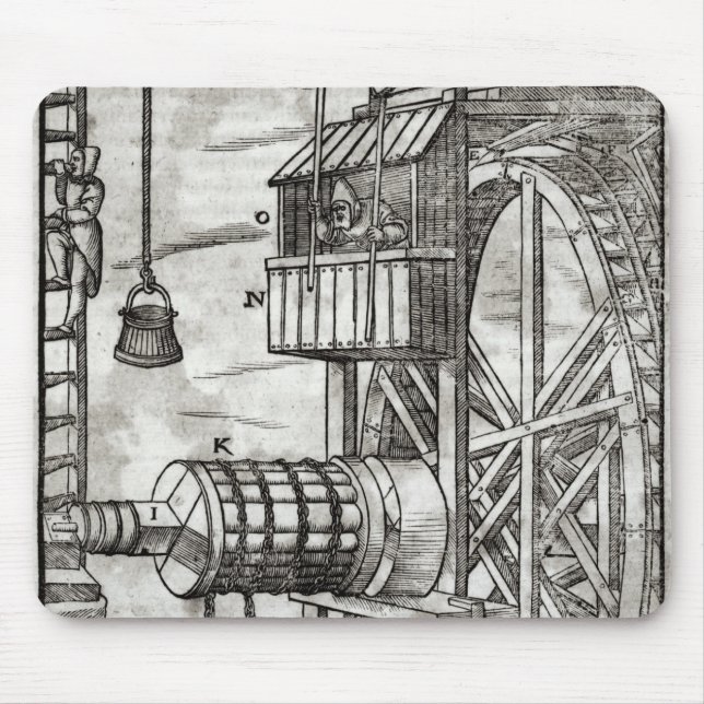 Mousepad Guincho para obter a água de uma mina (Frente)