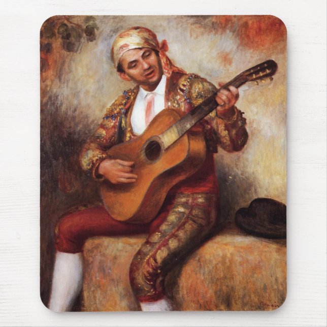 Mousepad Guitarista espanhol (por Pierre-August Renoir) (Frente)