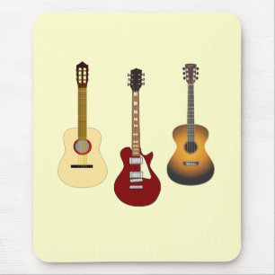 Mousepad Guitaristas Aústicos Elétricos Banda Politarrist