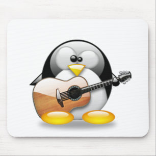Mousepad Guitarra acústica Tux (Linux Tux)