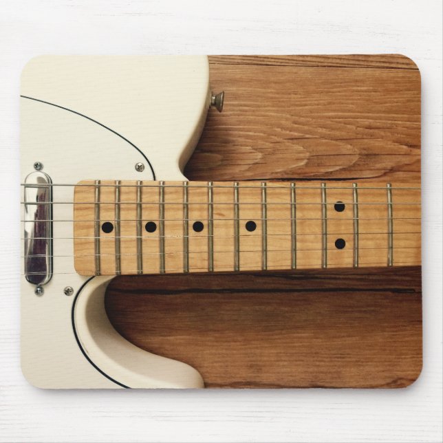 Mousepad Guitarra branca (Frente)