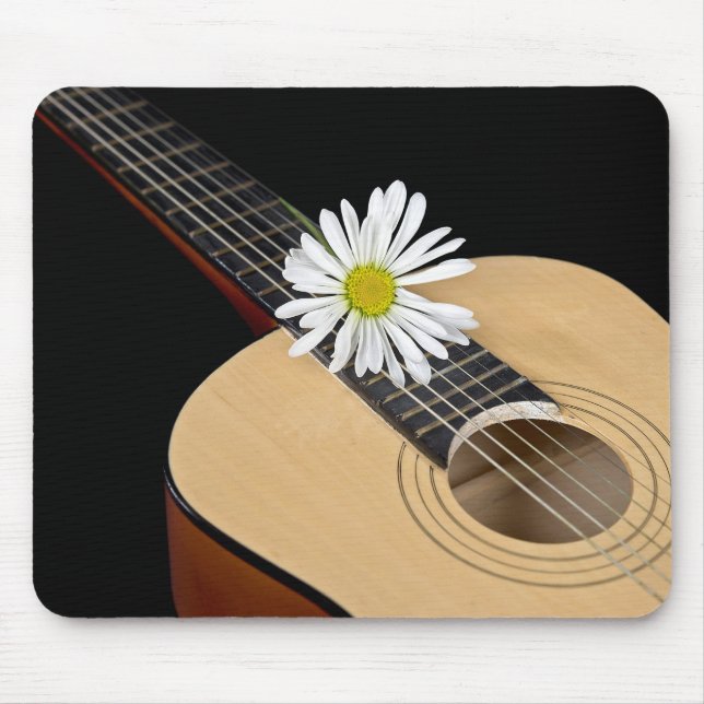 Mousepad Guitarra country e margarida (Frente)