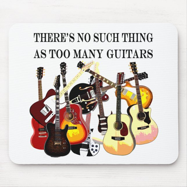 Mousepad Guitarra demais (Frente)